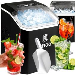 RETOO Jégkockakészítő 1, 5L Kockagép 120W 12kg/24h Expressz Jég Csendes (OR1317)