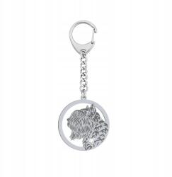 Mejk Jewellery Kulcstartó Ezüst Bouvier des Flandres 925 Ajándék Gravírozás Ingyenes (breloczek do kluczy z Bouvier des Flandres)