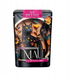 MAU nedves eledel ivartalanított macskák számára Mau liba mousse nyúllal és málnával 85g