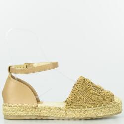 Seastar Khaki Espadrilla Szandál Fonott Platform 39 (JH225-KHAKI)