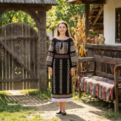 Ie traditionala Costum popular format din catrinta , brau si ie - Emilia ( masuri pana la 6XL )