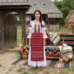 Ie traditionala Costum traditional dama Zamfira 3 ( 4 Piese )