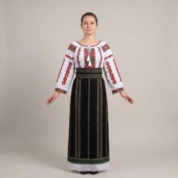 Ie traditionala Costum popular format din catrinta , brau si ie - Andreea
