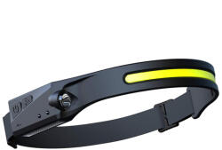  Lanterna frontala WLCHL03, 5 moduri de iluminare, Senzor miscare, 350lm, 1200 mAh, Autonomie maxima 8h, Incarcare USB-C, IPX4, Negru (5907769308406)