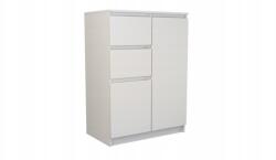 Topeshop Mályva komód 2D2S Fehér (KOMODA 2D2S)