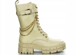  Bézs Magas Szárú Bélelt Lánc 39-ES (WOL-DA77-BEIGE)