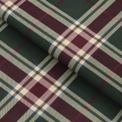 Goldea țesătură din flanel - verde închis carouri 240 cm