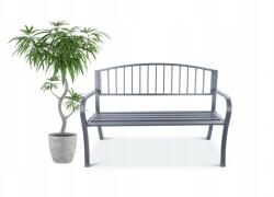 Bauerkraft Kerti pad park háttámlával terasz erkély fém szerkezet (G-823 (11kg 130x9x68))