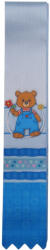  Ballagási szalag (4cm) - Fehér-kék #1