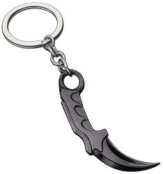 ACS Kulcstartó Karambit Counter Strike Cs: go Medál Gadget Fekete Kés 6CM