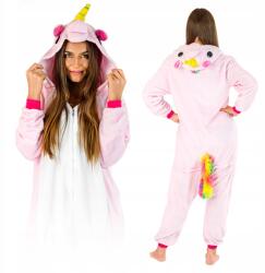 Zolta Unikornis overál kigurumi világos rózsaszín pizsama ajándék onesie melegítő unisex (0000004944#S)