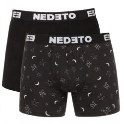 Nedeto 2PACK boxeri pentru bărbați Nedeto multicolori (2NBV21) 4XL (185785)