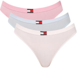 Tommy Hilfiger 3PACK tanga pentru femei Tommy Hilfiger multicolore (UW0UW06139 0VJ) L (185989)