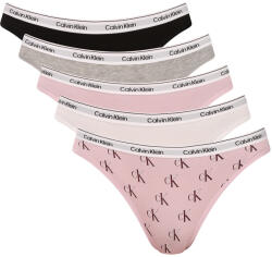 Calvin Klein 5PACK chiloți pentru femei Calvin Klein multicolori (QD5208E-H0W) XS (186103)