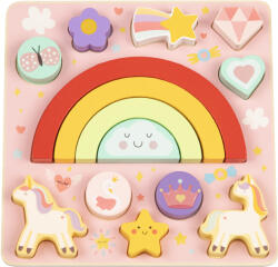 Hi Pando Дървен пъзел и игра за баланс 2 в 1 Hi Pando - Unicorn (112525)