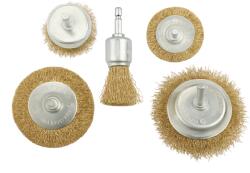 TOLSEN TOOLS Set de perii de sârmă 5 buc. - tijă 6HR 77553 (77553)