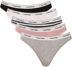 Calvin Klein 5PACK tanga pentru femei Calvin Klein multicolore (QD5221-H0T) XS (186105)