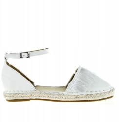 Vices Fehér Espadrilles Nyári Balerinacipő Rojtokkal 39-ES (VIC-7259-41-WHITE)