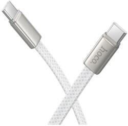 hoco. Cablu Incarcare Si Transfer Date Hoco X125 USB-C, PD 60W, 3A, Fast Charge, Brodat, 1.2m, Alb (Vtk-Acc-11270)