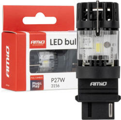 AMiO Bec LED LumiTec 3156 P27W 12V FULL CANBUS alb 1 buc. AMIO-04690 (AX_04690)