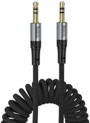 hoco. Cablu Audio AUX Hi-Fi Hoco UPA33, Jack 3.5mm, Brodat, Spiralat, 1.5m, Negru (Vtk-Acc-11266)