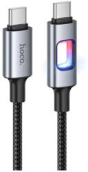 hoco. Cablu Incarcare Si Transfer Date Hoco U144 USB-C, PD 60W Fast Charge, 1.2m, LED Hollow, Negru (Vtk-Acc-11262)