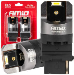AMiO LED CANBUS seria PRO 3156 P27W 2x1860SMD Alb 12/24V FULL CANBUSAMIO-03597 (AX_03597)