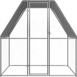 vidaXL Coteț de exterior pentru păsări, 2x2x2 m, oțel galvanizat (150776)