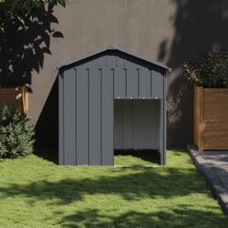 vidaXL Cușcă câine cu acoperiș antracit 117x103x123 cm oțel galvanizat (172349)