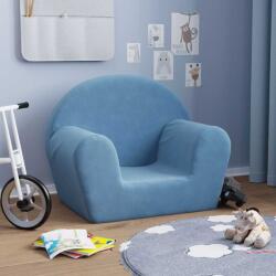 vidaXL Canapea pentru copii, albastru, pluș moale (356984)