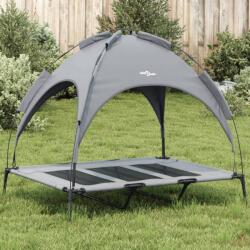 vidaXL Pat de câini cu baldachin, antracit, țesătură Oxford și oțel - kidspaws - 308,54 RON