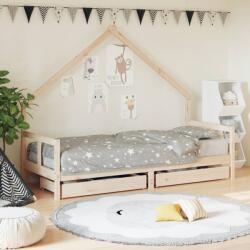 vidaXL Cadru pat copii cu sertare, 80x200 cm, lemn masiv de pin (834549)