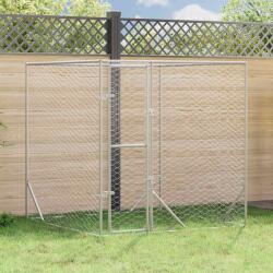 vidaXL Padoc de exterior pentru câini argintiu 2x2x2 m oțel galvanizat (153674)