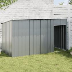 vidaXL Cușcă câine cu acoperiș antracit 196x91x110 cm oțel galvanizat (172575)