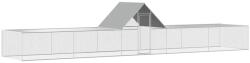vidaXL Coteț pentru păsări, 10 x 2 x 2 m, oțel galvanizat (144563)
