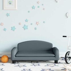 vida XL Canapea pentru copii, gri, 70x45x30 cm, material textil