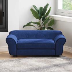 vidaXL Canapea pentru câini, albastru, 72x45x30 cm, pluș