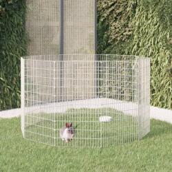vidaXL Adăpost pentru animale cu 10 panouri, 54x100 cm fier galvanizat (171583)