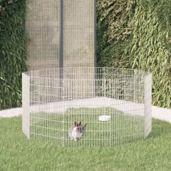 vidaXL Adăpost pentru animale cu 10 panouri, 54x80 cm, fier galvanizat (171579)