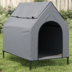 vidaXL Casă pentru câini, gri deschis, țesătură Oxford și oțel - kidspaws - 565,06 RON