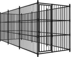 vidaXL Padoc pentru câini de exterior, 450 x 150 x 185 cm (170892)