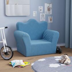 vida XL Canapea pentru copii, albastru, pluș moale - kidspaws - 187,54 RON