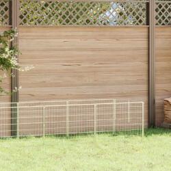 vidaXL Padoc pentru câini, argintiu, 4 m2, oțel - kidspaws - 634,03 RON