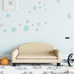 vidaXL Canapea pentru copii, crem, 70x45x30 cm, material textil (3196357)