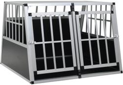 vidaXL Cușcă de câini cu ușă dublă, 94 x 88 x 69 cm (170665) - kidspaws
