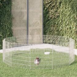 vidaXL Adăpost pentru animale cu 12 panouri, 54x60 cm, fier galvanizat (171576)