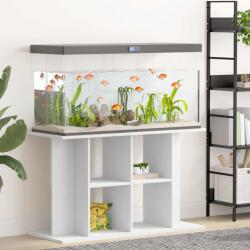 vidaXL Suport pentru acvariu, alb, 100x40x60 cm, lemn prelucrat (833583)