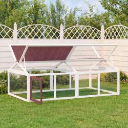 vidaXL Cușcă pentru mișcare cafeniu 200x112, 5x74 cm lemn masiv de pin (172301)