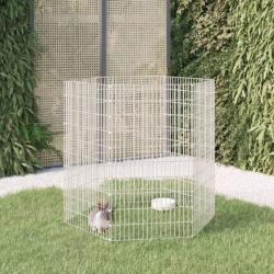 vidaXL Adăpost pentru animale cu 6 panouri, 54x100 cm, fier galvanizat (171581)