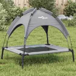 vidaXL Pat de câini cu baldachin, antracit, țesătură Oxford și oțel - kidspaws - 177,86 RON